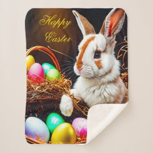 Osterhasen Basket & Eier Sherpadecke