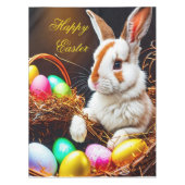 Osterhasen Basket & Eier Tischdecke (Vorderseite)