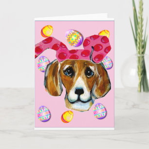 OSTERHASEN BEAGLE FEIERTAGSKARTE