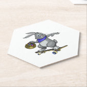 Osterhasen Blau Untersetzer (angewinkelt)