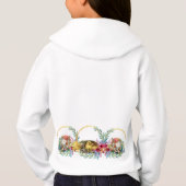 Osterhasen Blumenstrauß Kronen Pinakothek Züst Hoodie (Rückseite)