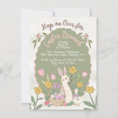 Osterhasen Brunch Egg Hunt Party Einladung (Vorderseite)