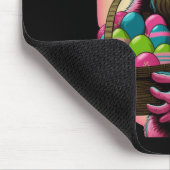 Osterhasen Bunny mit Ostern Eierkörbchen Spaß für Mousepad (Ecke)