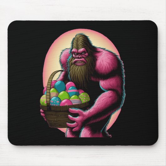 Osterhasen Bunny mit Ostern Eierkörbchen Spaß für Mousepad (Vorne)