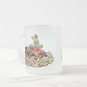Osterhasen Candy Nest Mattglastasse (Vorderseite Links)