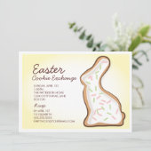 Osterhasen-Cookie-Swap-Party Einladung (Stehend Vorderseite)