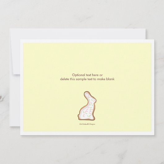 Osterhasen-Cookie-Swap-Party Einladung (Rückseite)