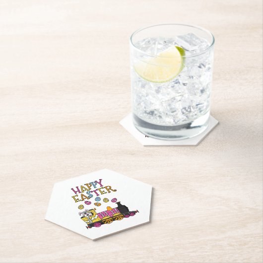 Osterhasen-Dampfzug Untersetzer (Vor Ort)