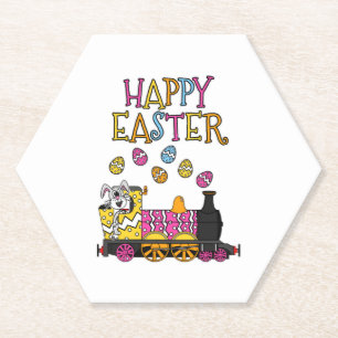 Osterhasen-Dampfzug Untersetzer