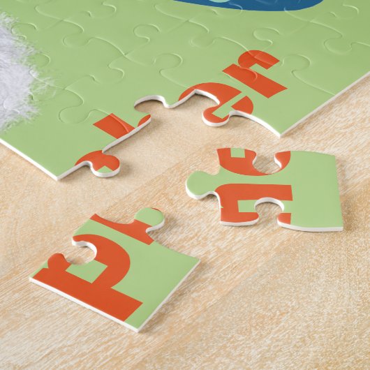 Osterhasen dekorierte Eier Persönlicher Name Puzzle (Seite)