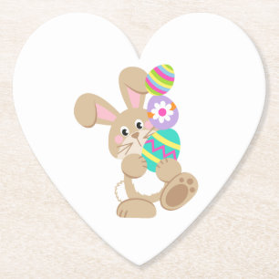 Osterhasen, der Eier transportiert Untersetzer