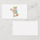 Osterhasen, die Eier tragen Telefonnummerkarte (Vorne/Hinten)