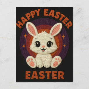 Osterhasen-Eier Karo Leoparden T-Shirt Feiertagspostkarte