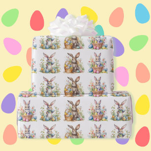 Osterhasen Eierkörbe Niedliches Geschenk Geschenkpapier