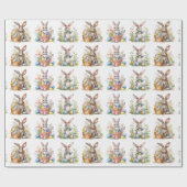 Osterhasen Eierkörbe Niedliches Geschenk Geschenkpapier (Flach)