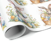 Osterhasen Eierkörbe Niedliches Geschenk Geschenkpapier (Rolleneckpunkt)
