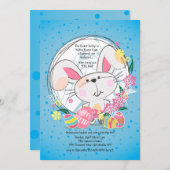 Osterhasen-Einladung Einladung (Vorne/Hinten)