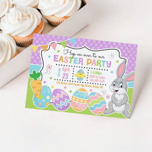 Osterhasen-Einladung für Kinder Einladung