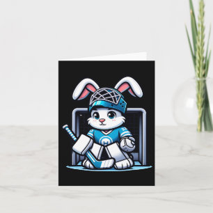 Osterhasen Eishockey Goalie Männer Jungen Kinder T Karte