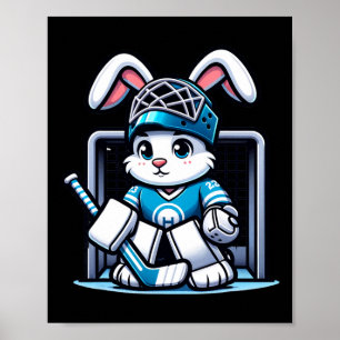 Osterhasen Eishockey Goalie Männer Jungen Kinder T Poster
