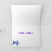 Osterhasen Eizelljagd Osterkarte Feiertagskarte (Innenseite)