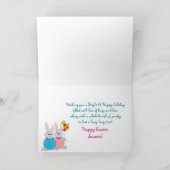 Osterhasen - Enkel - Spaß Feiertagskarte (Innenseite)