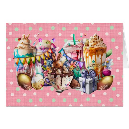 Osterhasen Extravagante Kaffeetrinks (Vorderseite (Horizontal))