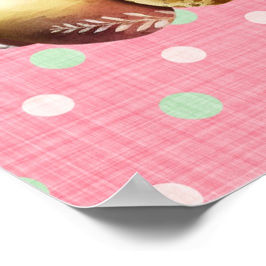 Osterhasen Extravagante Kaffeetrinks Poster (Ecke)