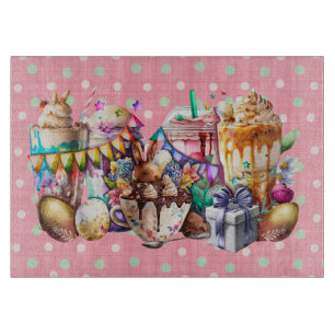 Osterhasen Extravagante Kaffeetrinks Schneidebrett