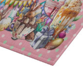 Osterhasen Extravagante Kaffeetrinks Schneidebrett (Ecke)