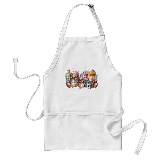 Osterhasen Extravagante Kaffeetrinks Schürze (Vorne)