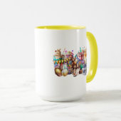 Osterhasen Extravagante Kaffeetrinks Tasse (VorderseiteRechts)