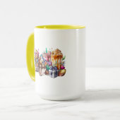 Osterhasen Extravagante Kaffeetrinks Tasse (Vorderseite Links)