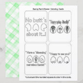 Osterhasen-"Färbe dein eigenes"-Schreibwarenset (Vorne/Hinten)