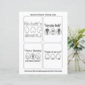 Osterhasen-"Färbe dein eigenes"-Schreibwarenset (Stehend Vorderseite)