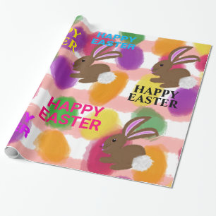 Osterhasen färbte Eier Geschenkpapier