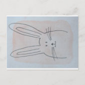 Osterhasen Feiertagspostkarte (Vorderseite)