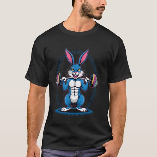 Osterhasen-Fitnesstraining T-Shirt (Vorderseite)