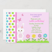 Osterhasen Geburtstagsparty Einladungen (Vorne/Hinten)