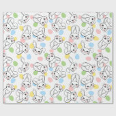 Osterhasen Geschenkpapier (Flach)