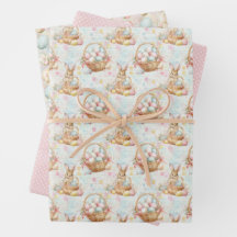 Osterhasen-Geschenkpapier-Kollektion