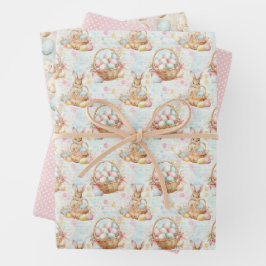 Osterhasen-Geschenkpapier-Kollektion Geschenkpapier Set