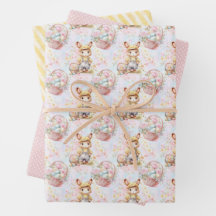 Osterhasen-Geschenkpapier-Kollektion
