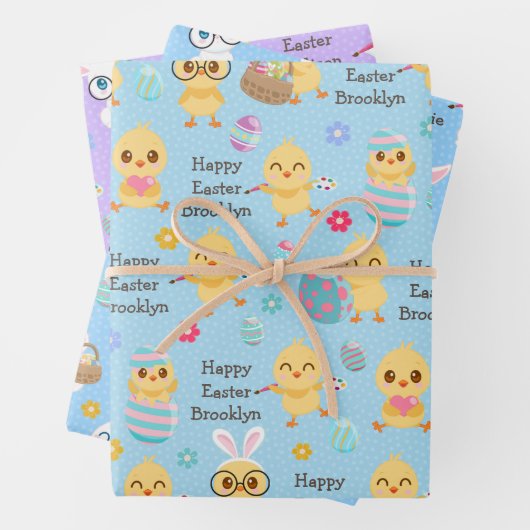 Osterhasen Geschenkpapier Set (Beispiel)