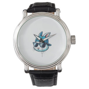 Osterhasen-Gesicht Baseballkappe Sonnenbrille Hase Armbanduhr