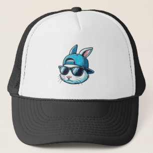 Osterhasen-Gesicht Baseballkappe Sonnenbrille Hase Truckerkappe
