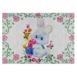 Osterhasen-Glasschneidenbrett Schneidebrett