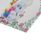 Osterhasen-Glasschneidenbrett Schneidebrett (Ecke)