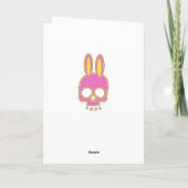 Osterhasen glückliche Ostern Feiertagskarte (Rückseite)