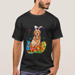 Osterhasen Golden Retriever Bunny Hund  Hund Papa  T-Shirt